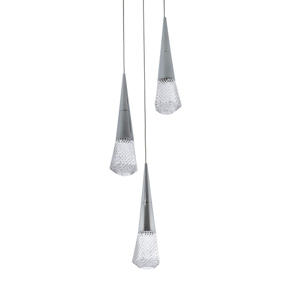 Подвесной светильник 30*30*97 см, LED 15W, 4000K, Хром MODELUX ML.3315.5