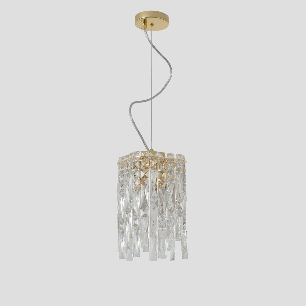 Светильник подвесной *20*30-82-152 см, 2*E14*40W, Crystal Lux Abril ABRIL SP2 GOLD, Золото