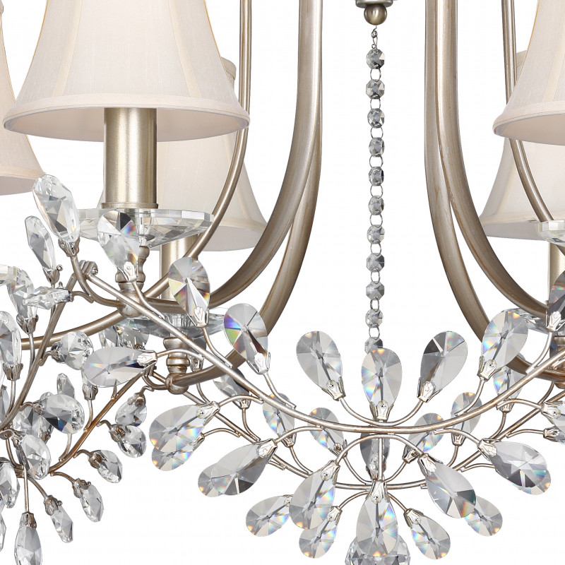 Подвесная люстра Favourite Glory 2171-6P, D700*H550/1550, античного серебра