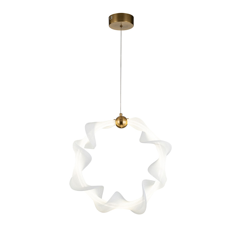 Подвесной светильник 12*45*120 см, 1*LED*38W, 4000К Indigo Led V000082L, бронзовый, 11044/1PL Brass
