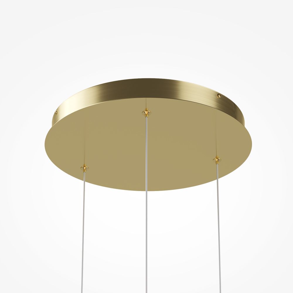 Подвесной светильник 44*31-321 см, *LED*17W, 3000K, Maytoni Sirocco MOD359PL-L17BS3K, Латунь