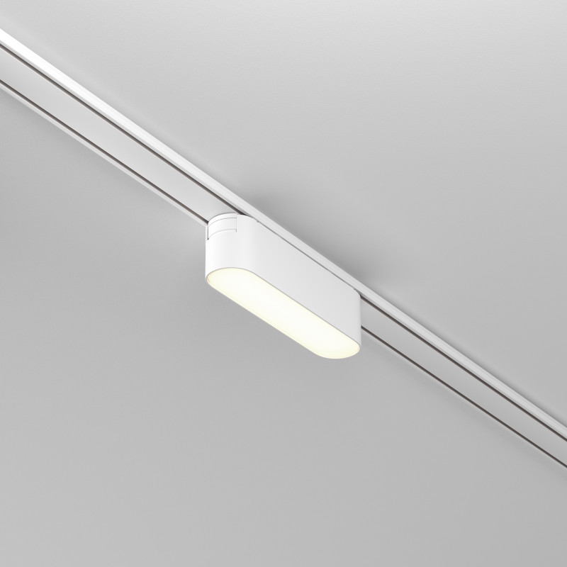 Трековый светильник 2,6*11,6*2,8 см, LED 6W, 4000К, Белый Maytoni Basis TR080-1-6W4K-W