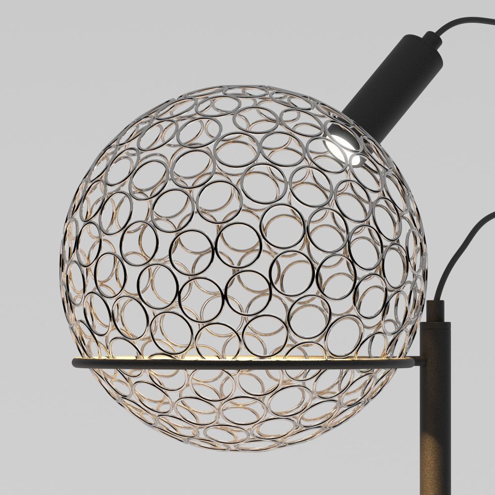 Напольный cветильник 23,5*23,5*153- см, *LED*6W, 3000K, Eurosvet Gemini, 80492/1 черный, 4690389210143