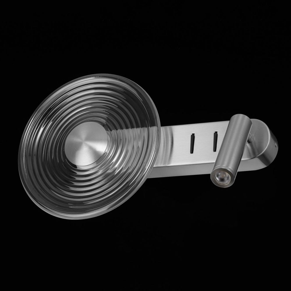 Бра 33 см, 10W, 3000K, Citilux CORTA CL245031, матовый хром