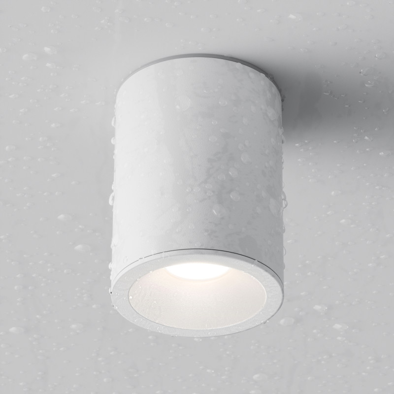 Светильник 9*9 см, GU10 7W, Maytoni Antares C029CL-01W, белый,IP65