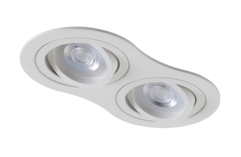 Светильник встроенный 18*9 см, Crystal Lux CLT 001C2 WH Белый