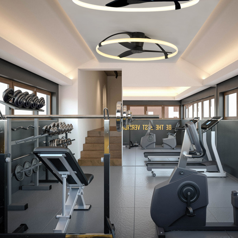 Светильник *105*26 см, LED *  75W, 3000К-6000К Mantra Nepal 7531, черный