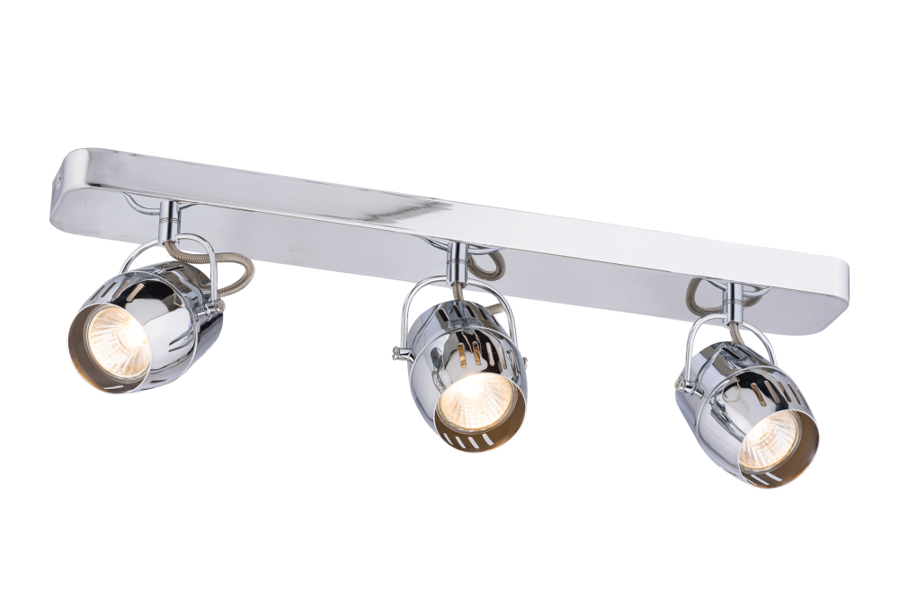 Спот L500 x W120 x H150, мм, 3*15W (45W), CH (Хром) Sfera Sveta 8754-03/B102 CH