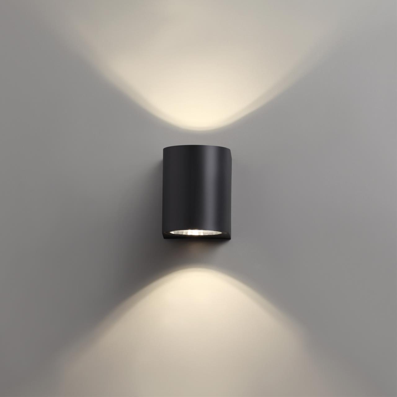 Уличный настенный светодиодный светильник Novotech Opal 358294, 8W LED, 4000K, черный