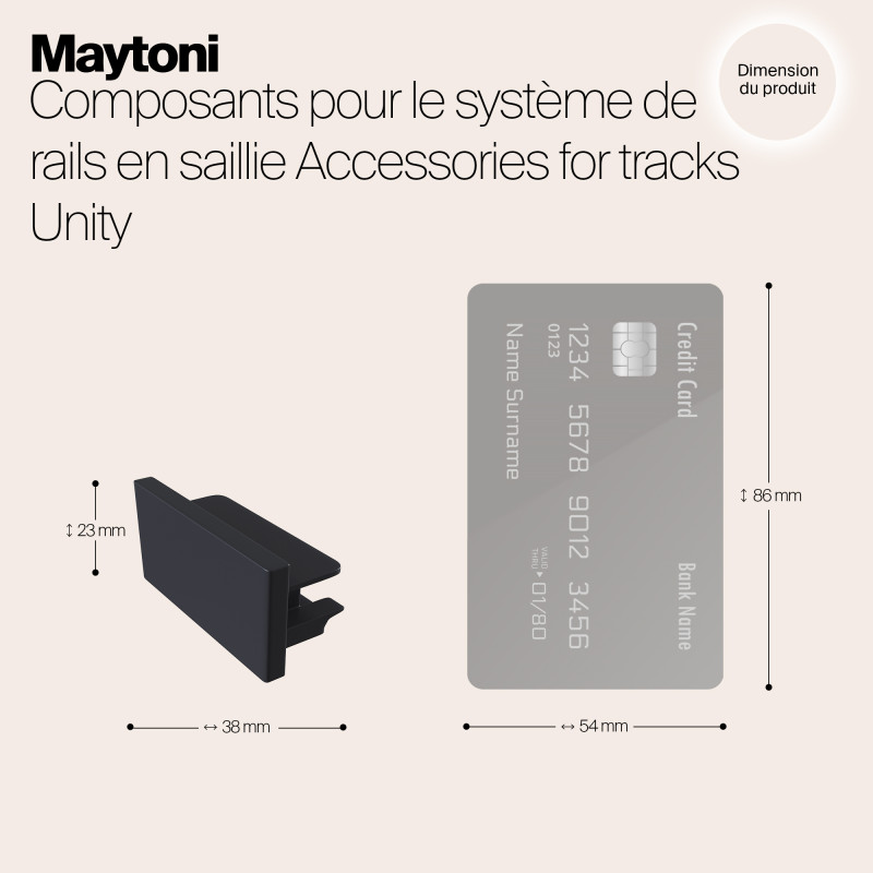 Заглушка Maytoni Track TRA001EC-11B, черный