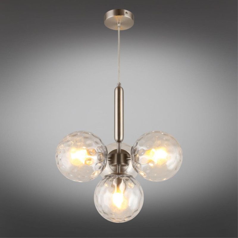 Подвесная люстра 40*50-150 см, 4*E27, 60W, Aployt Lora APL.728.16.04, латунный