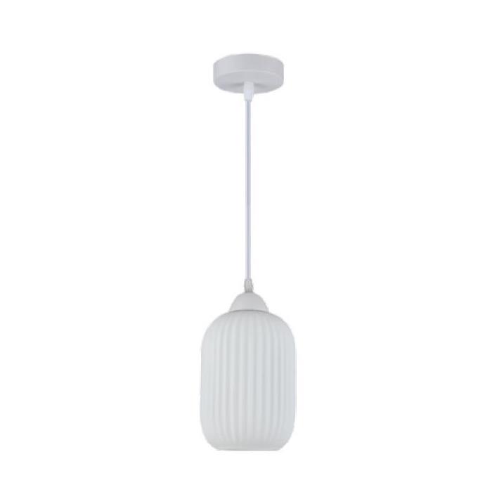 Светильник подвесной 15*15*26/125 см, 1*E27 40W белый Stilfort Eraclio 2054/01/01P