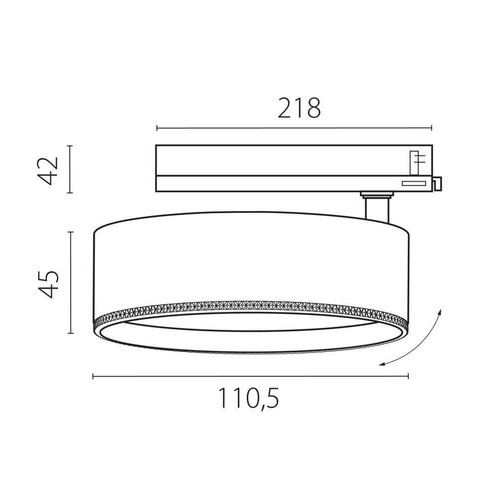 Светильник Quattro TRIAC 15,8*11*4,5 см, *30W, 3000K, Lightstar Alta Pro A5637TRIAC, Черный