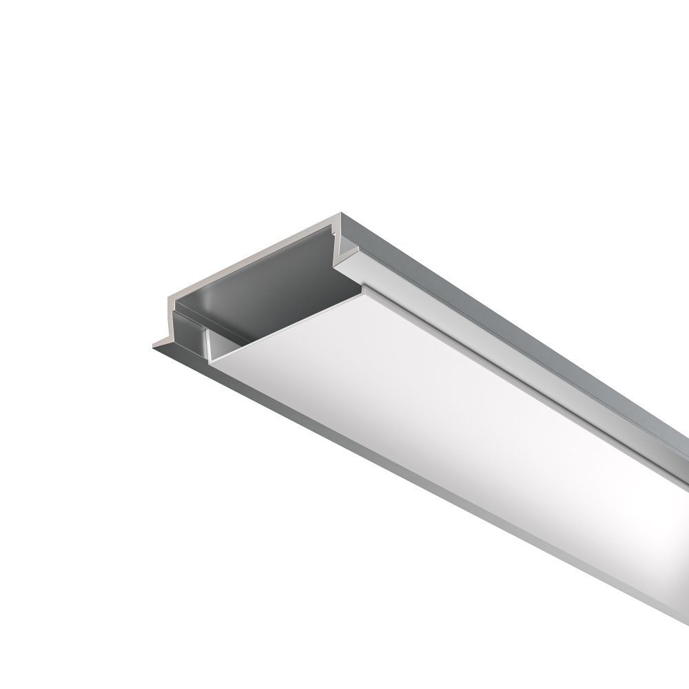 Алюминиевый профиль встраиваемый с накладным фланцем 30x6 (Серебро, 2 м), ALM-3006-S-2M 632018 Maytoni