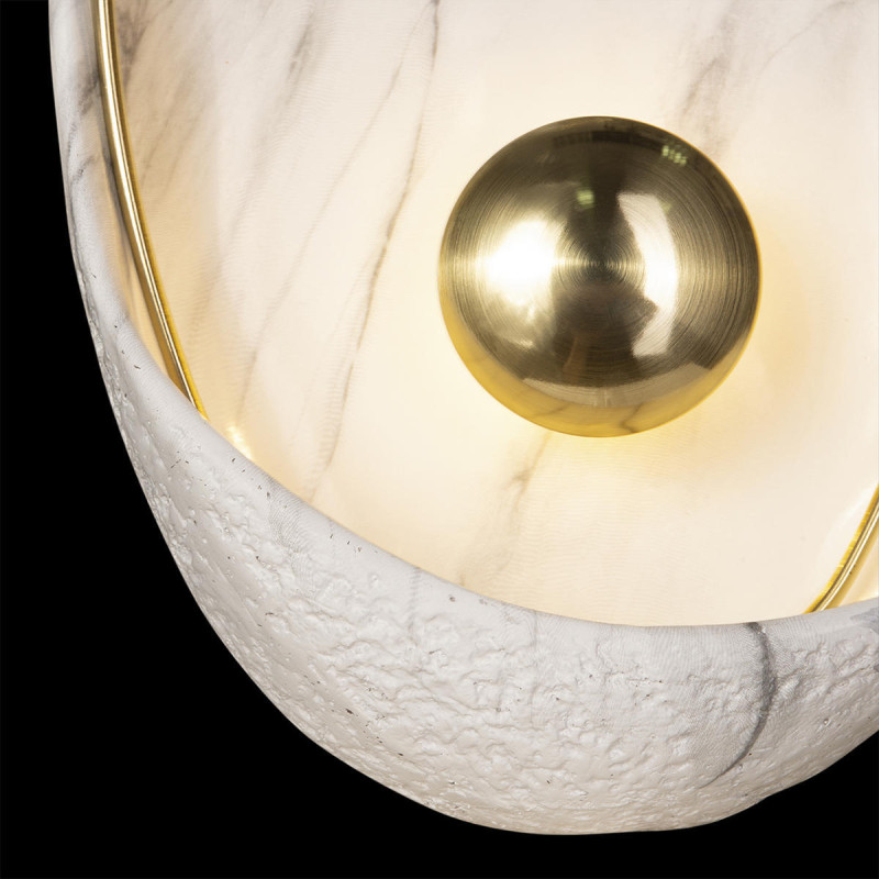 Бра LOFT IT LED Clam 10043 White, 3W LED, 3000K, золото