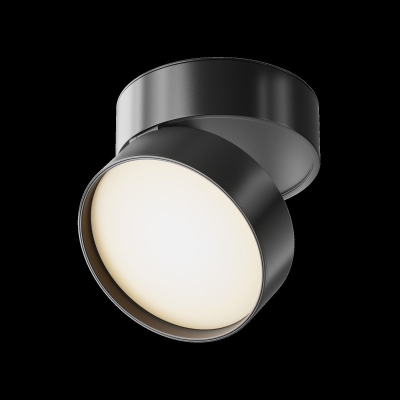 Светильник 12*12 см, LED 18W, 3000K Maytoni Onda C024CL-L18B черный
