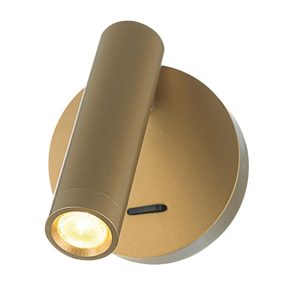 Светильник 11 см, 3W, 3000K, Citilux DEKART CL704102, золото