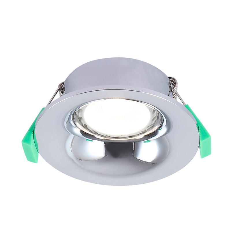 Светильник встраиваемый 9*3 см, 1*GU10*50W серебро Crystal Lux CLT 004C1 CH