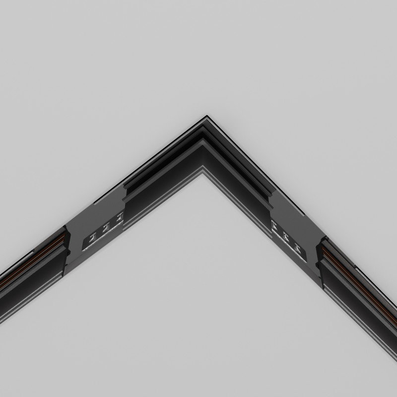 Коннектор угловой встраиваемый Maytoni Technical Magnetic track system Exility TRACL034-42B-R черныйIP 20