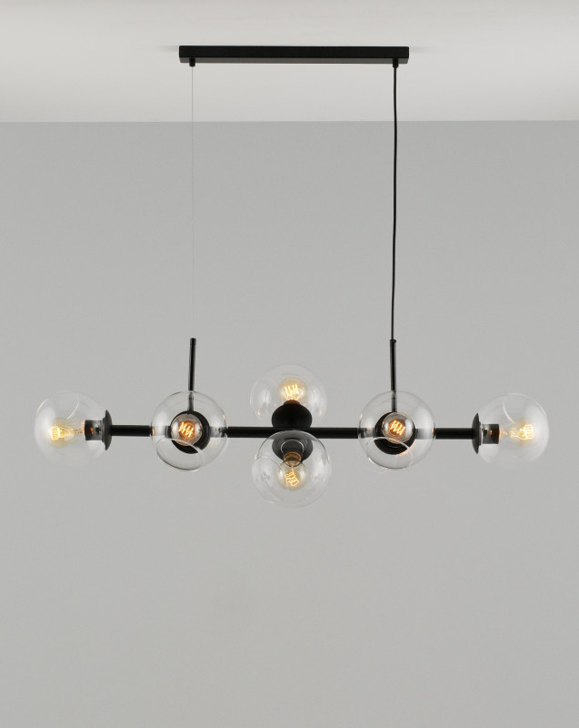 Подвесная люстра 110*10*110 см, E27 480 W, Moderli Long V2171-P Черный