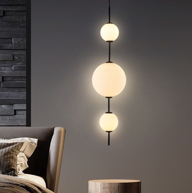 Светильник ElegantLight DZN-13549 ЧЕРНЫЙ  D250/H850-2000/3/LED/18W/4500K (150+200+100mm) 24-12