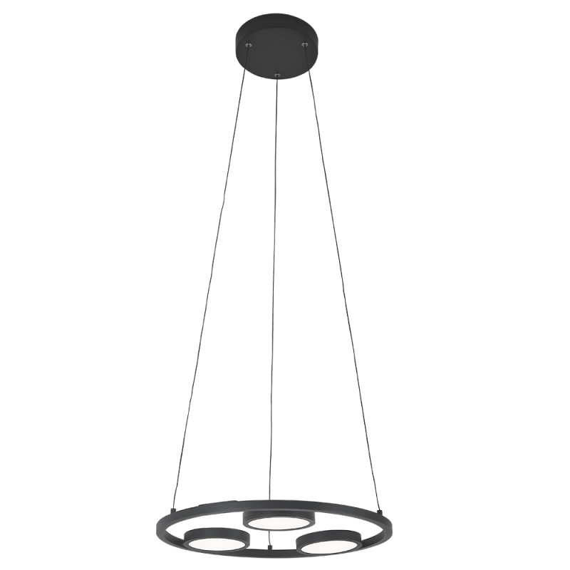 Светильник 45 см, 24W, 4000K, Crystal Lux CLT 027C3 D450 BL, черный