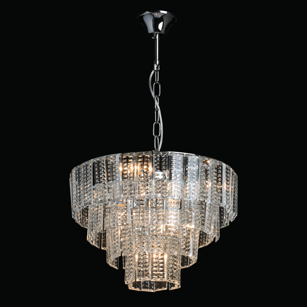 Люстра 45*117 см, 7*E14 хром MW-Light Аделард 642016207