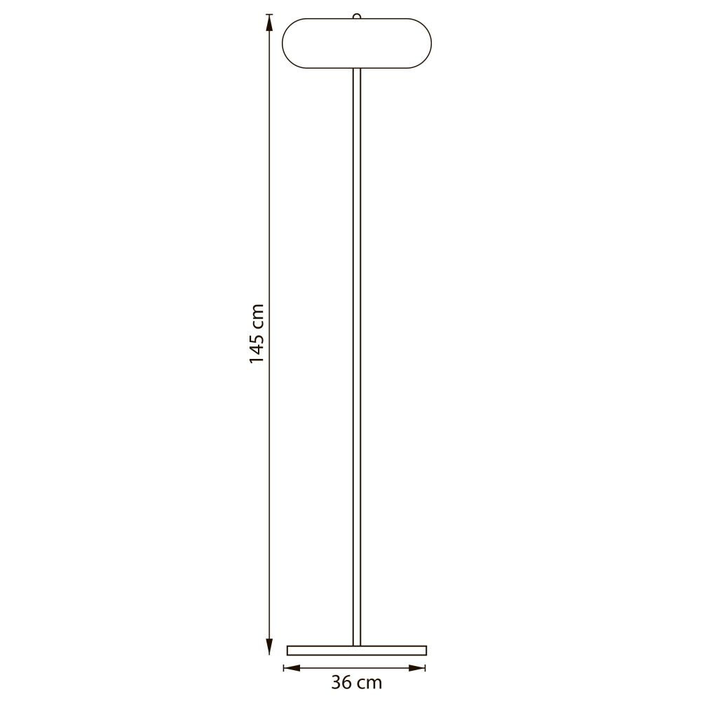 Торшер диммируемый 20W 3000K белый Catania Lightstar 689716