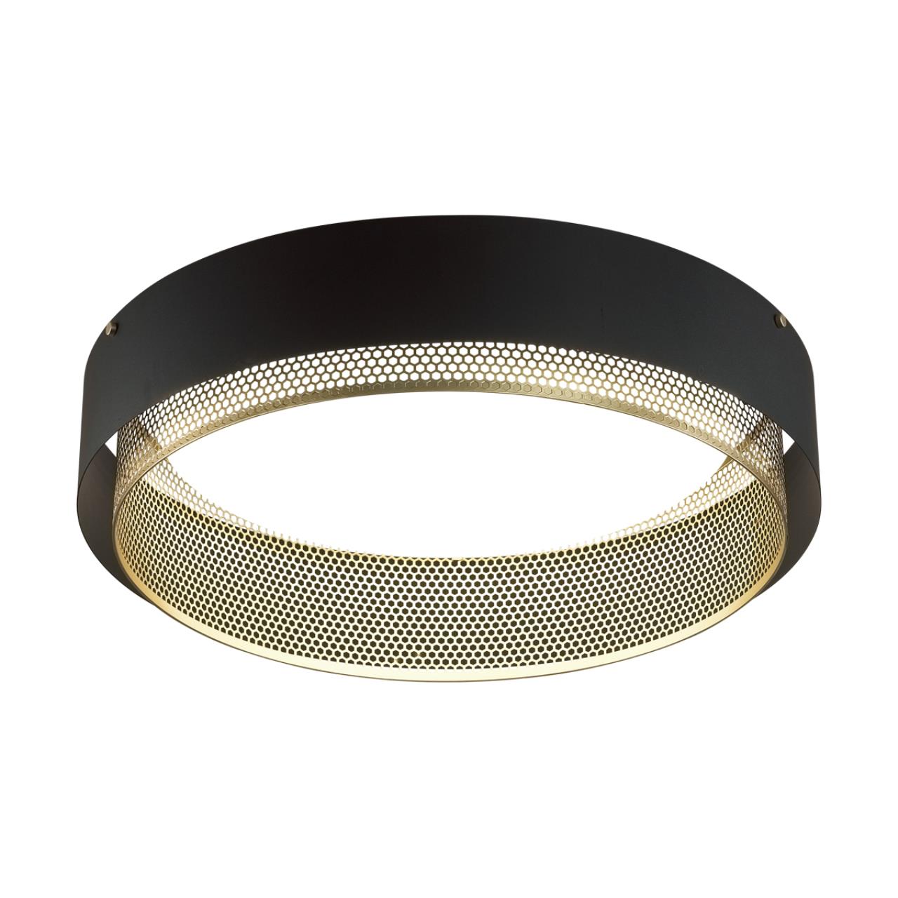 Потолочный светильник *61*15 см, LED 1*80W, 3000-6000 К, Sonex Antey 7692/80L, белый/черный/шампань