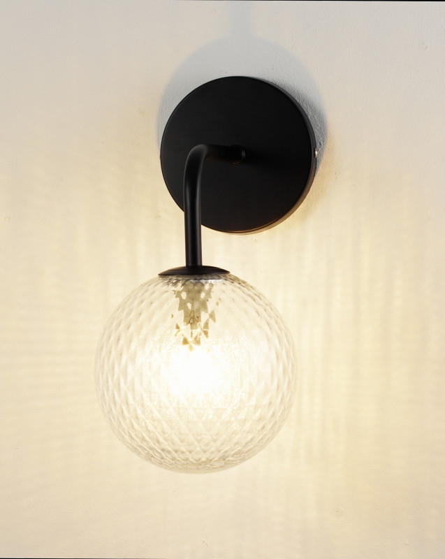 Бра 15*27 см, G9 3 W, Moderli Covey V2055-W Черный