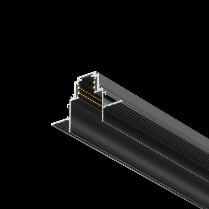 Шинопровод 200 см встраиваемый Maytoni Technical Magnetic track system S35 TRX004-222B черныйIP 20