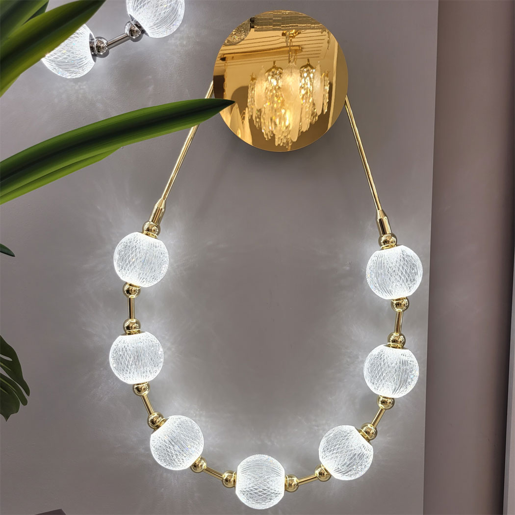 Светодиодный светильник 70 см, 25W, 4000K, Odeon Light CRYSTAL 5007/25WL, хром
