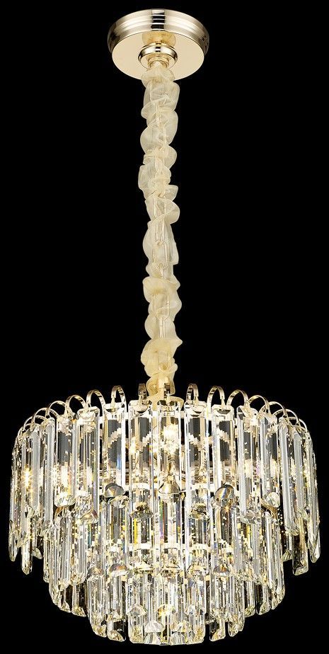 Подвесная люстра 40 см, Wertmark Krista WE130.05.303, золото