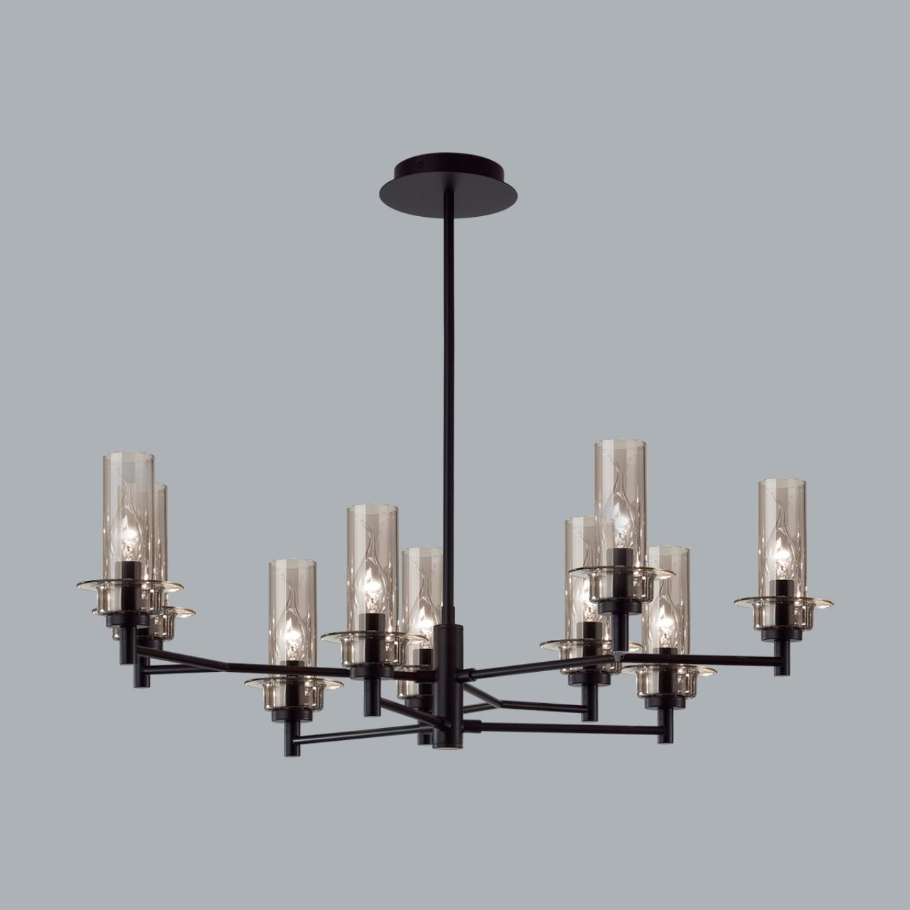 Люстра потолочная 31*47*20 см, 9*E14 Lumion Madonna 6555/9C черный