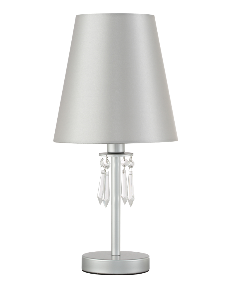 Настольная лампа 22 см, Crystal Lux RENATA LG1 SILVER Серебряный