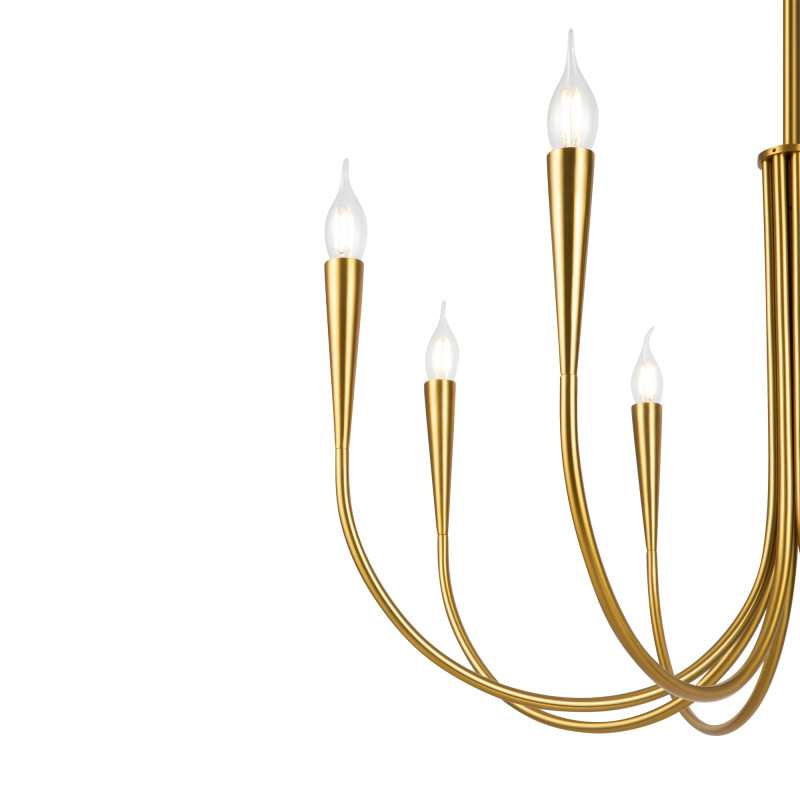 Светильник 79 см, Freya Branches FR5253PL-08BS, латунь