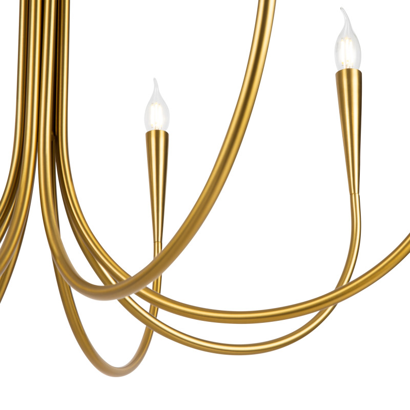 Светильник 79 см, Freya Branches FR5253PL-08BS, латунь