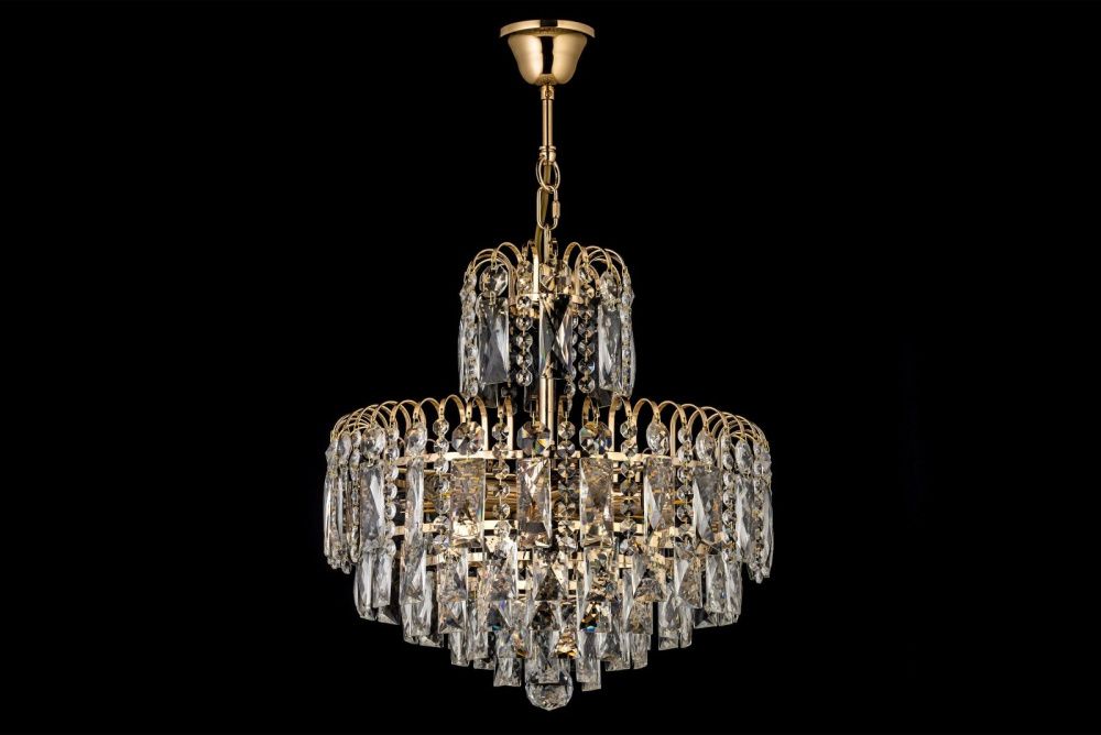 Люстра подвесная *50*35 см, 8*E14*40W, Arti Lampadari Erice Erice E 1.5.50.100 G, Золотой