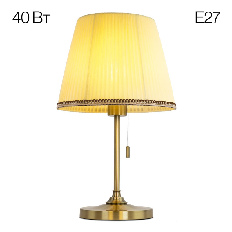 Настольная лампа 28,5*45 см E27*40 W, Citilux Линц Бронза+Кремовый CL402733