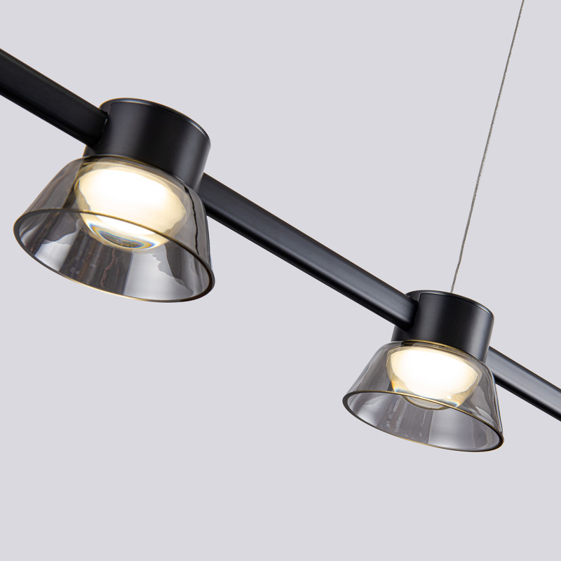 Линейный светильник 118*10*180 см, LED, 30W, 4000К, Favourite Twix 4247-5P черный