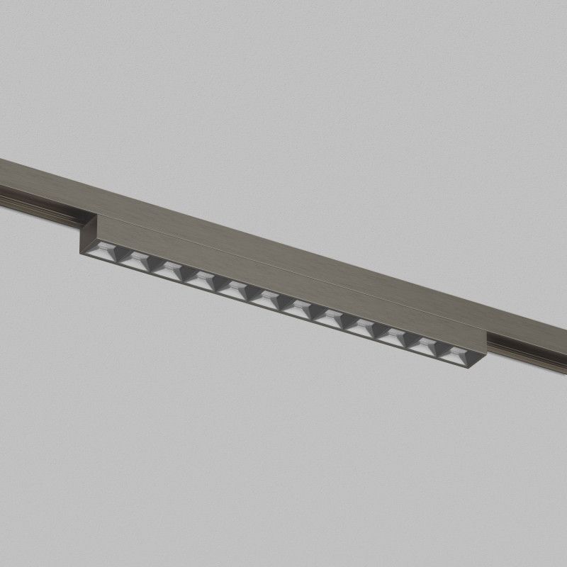 Светильник на шине 23,2*1,9*2,7 см, *LED*910Lm, 3000-4000-6000K, Denkirs Shine Grill Zigbee DK5971-DN, темный никель
