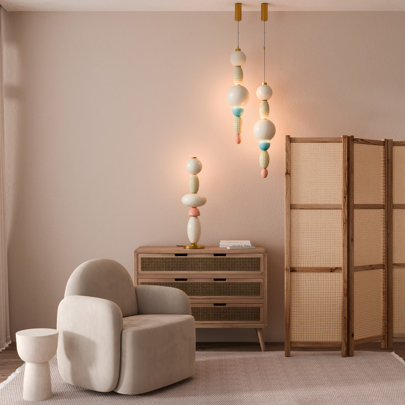 Подвесной светильник 20*20*400 см, LED, 24W, 3000К, Maytoni Adore MOD297PL-L24BS3K латунный