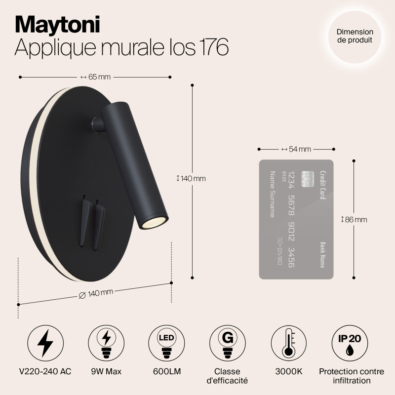 Светодиодный спот Maytoni Ios 176 C176-WL-01-6W-B