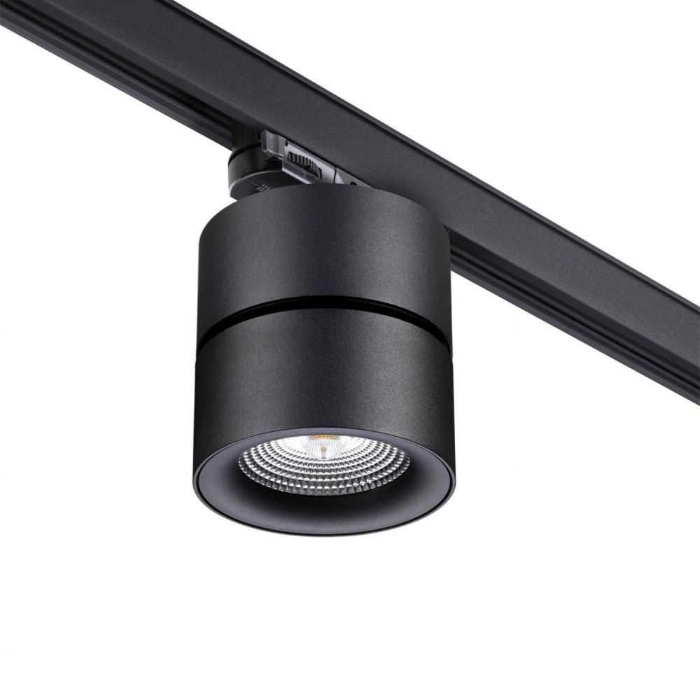 Светодиодный светильник 10 см, 25W, 4000K, Novotech Groda 358787, черный