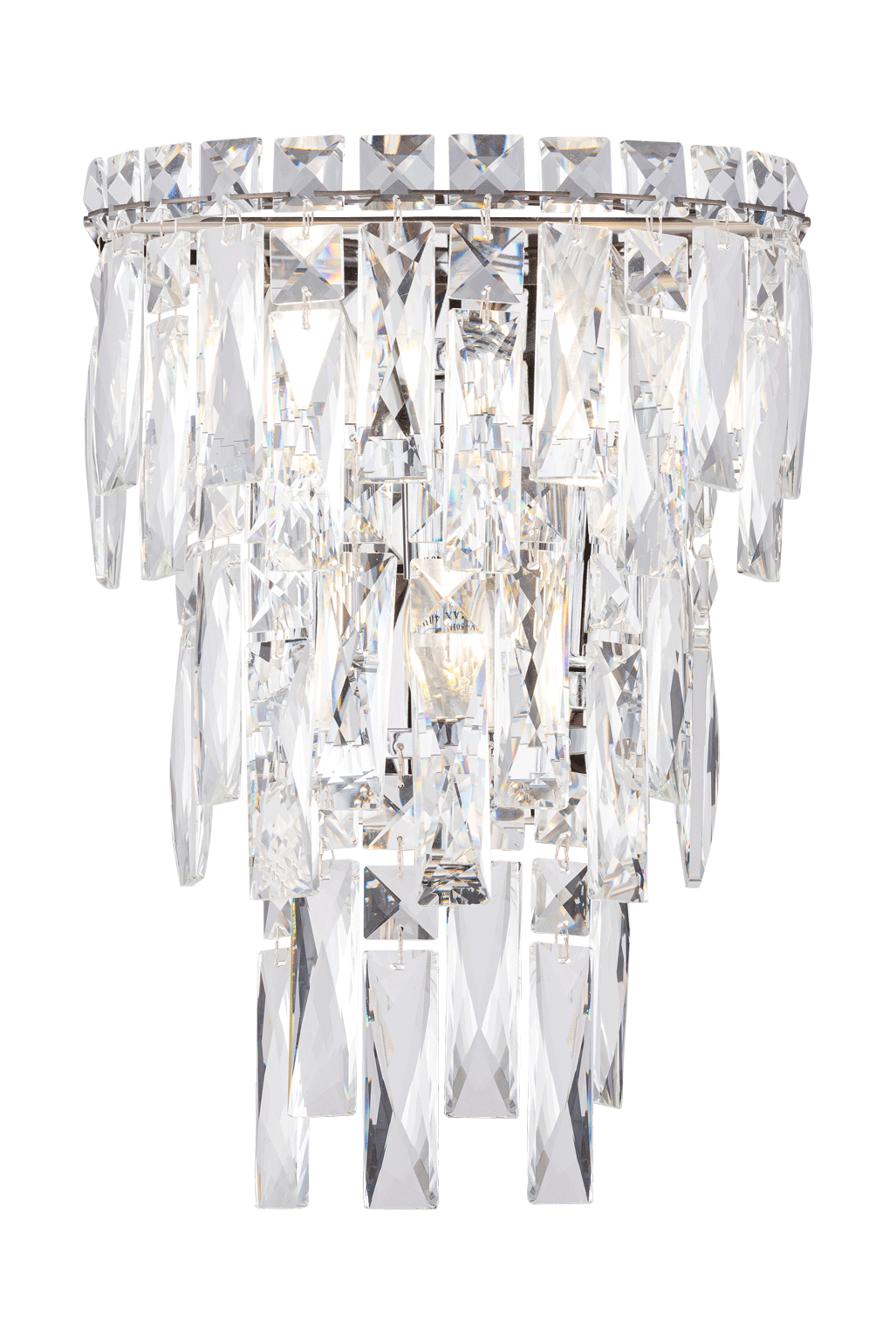 Бра 220*280, 3*E14, 40W NewRgy Cristallo W2668R/3A CHROME, Хром