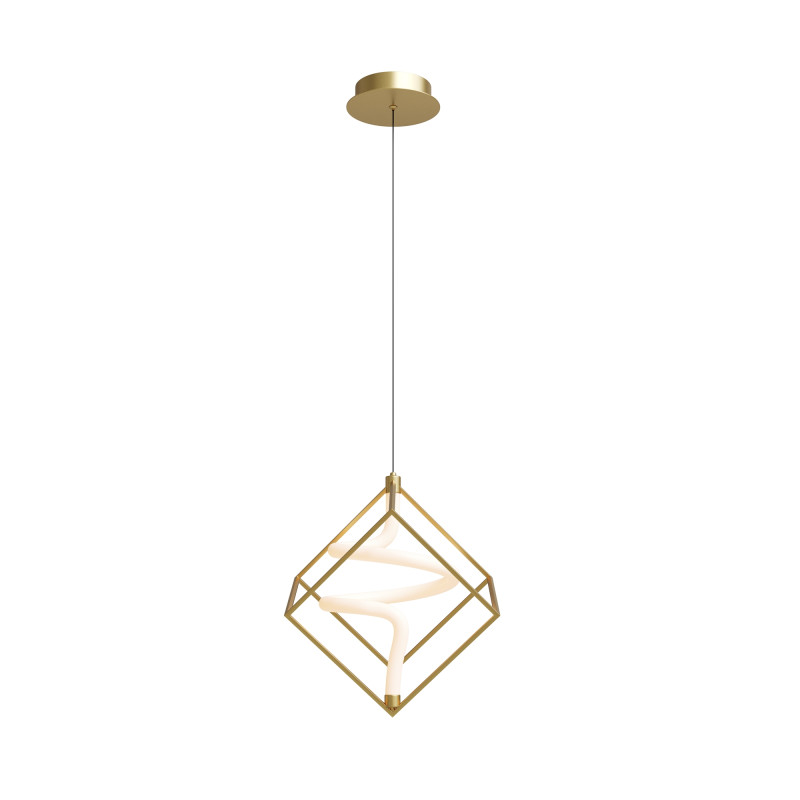 Подвесной светильник 36*36*336 см, LED, 3000К, Maytoni Membrane MOD345PL-L11BS3K латунный