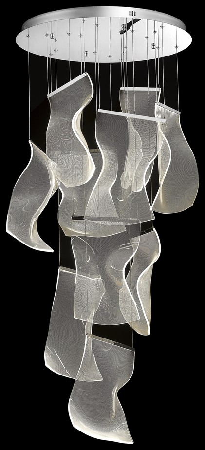 Светильник подвесной Wertmark Hanna WE451.10.103, 65*65 см, хром