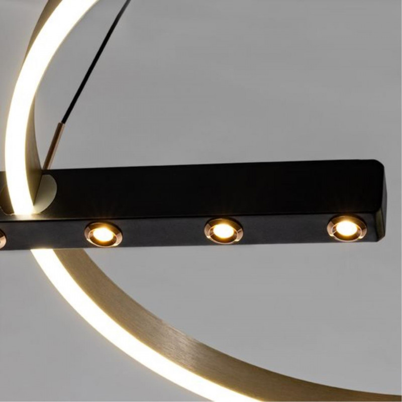 Светильник 65 см, 65W, 3000-6000K, Arte Lamp VERITATE A2221SP-1BR, черный-коричневый