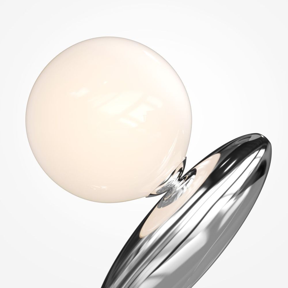 Настольная лампа 37 см, 6W, 3000K, Maytoni Resonance MOD482TL-L6PT3K, платина