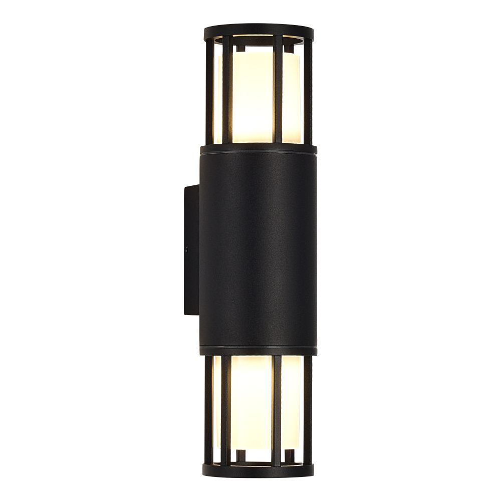 Светильник уличный настенный черный/черный GU10 2*15W St Luce  SL9017.401.02